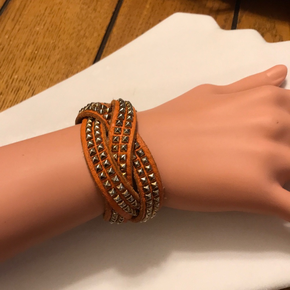 Ladies Brown Leather Bracelet